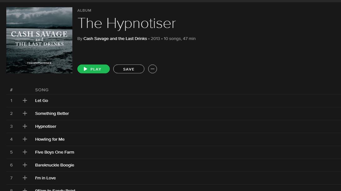 Hypnotiser now on Spotify